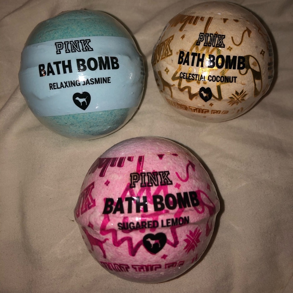 PINK Bath Bomb Trio